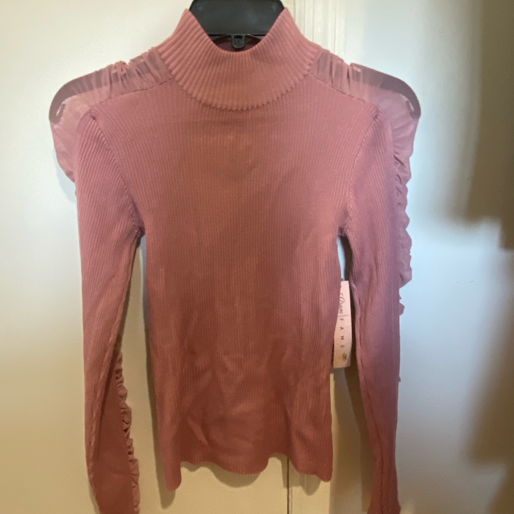 Pink Turtleneck